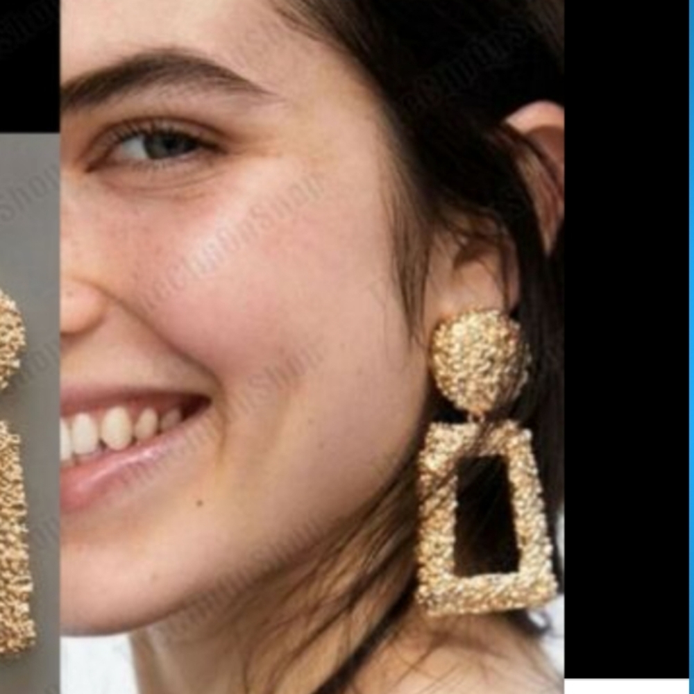 Gold color Zara look-alike earrings